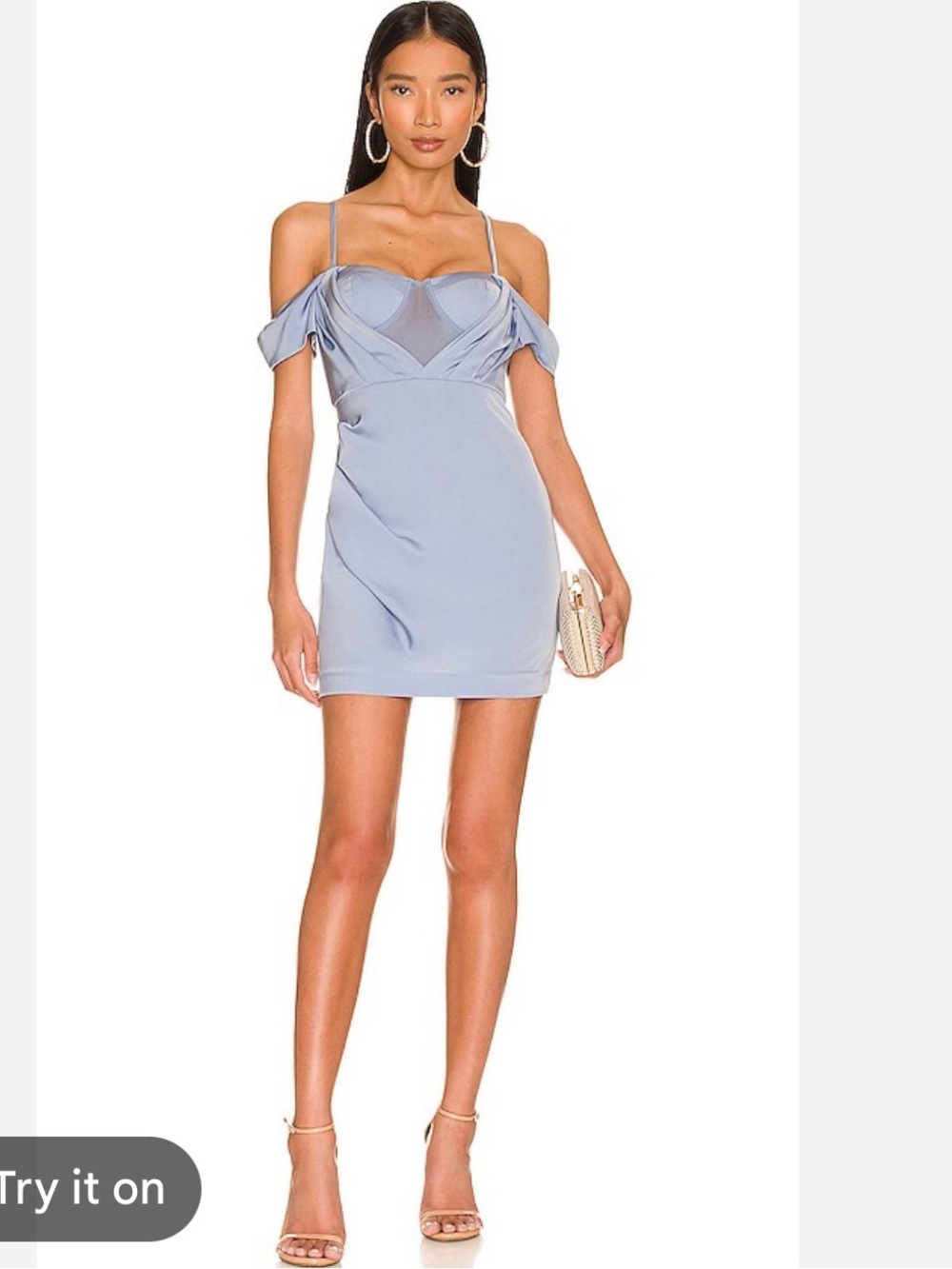 NWT Revolve NBD Myles Mini Dress in Baby Blue